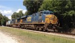 CSX 5322 and 5340 lead covered hoppers